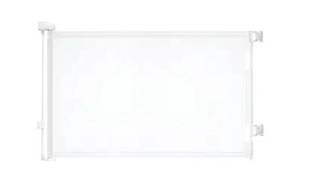 Cumbor Baby Gate Retractable 55 Wide Mesh 34" Tall White - Image 1 of 1