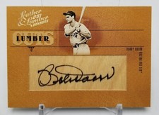 2005 Donruss Leather & Lumber BOBBY DOERR Auto on Bat Relic /128 Boston Red Sox