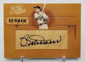 2005 Donruss Leather & Lumber BOBBY DOERR Auto on Bat Relic /128 Boston Red Sox