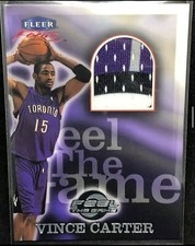 Vince Carter 1999-00 Fleer Focus Feel the Game 1:288 4-color
