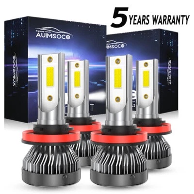 4Pcs LED Headlight High Low Beam Bulbs For RAM C/V 2012-2015 Super Bright White - Image 1 of 4