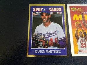Ramon Martinez LA Dodgers 1992 Allan Kaye's Sports Card #84 Extended Border