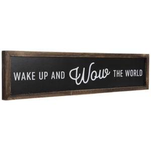 Wow The World Wood Wall Décor - Picture 1 of 4