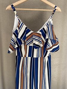 Chic Me Stripped Jumpsuit Size S