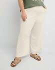 Hanes Originals Women's Plus Cropped Wide Leg Pants, French Terry, 25"
