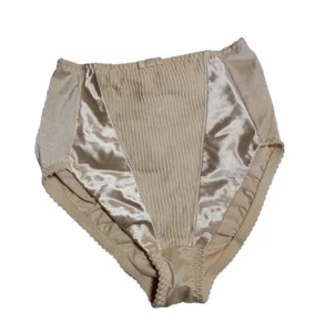 Vintage Adonna Size 5 Structured Panel Panties Nude Second Skin High Waisted I - Picture 1 of 6