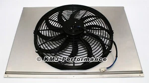16" Curved Blade Electric Fan and 31" Aluminum Shroud Kit - Fits 31x19 Radiator - Picture 1 of 1