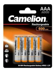 Camelion High Power Akkus AAA Micro 600mAh wiederaufladbare Batterien +NEU 2024+ - Bild 1 von 12