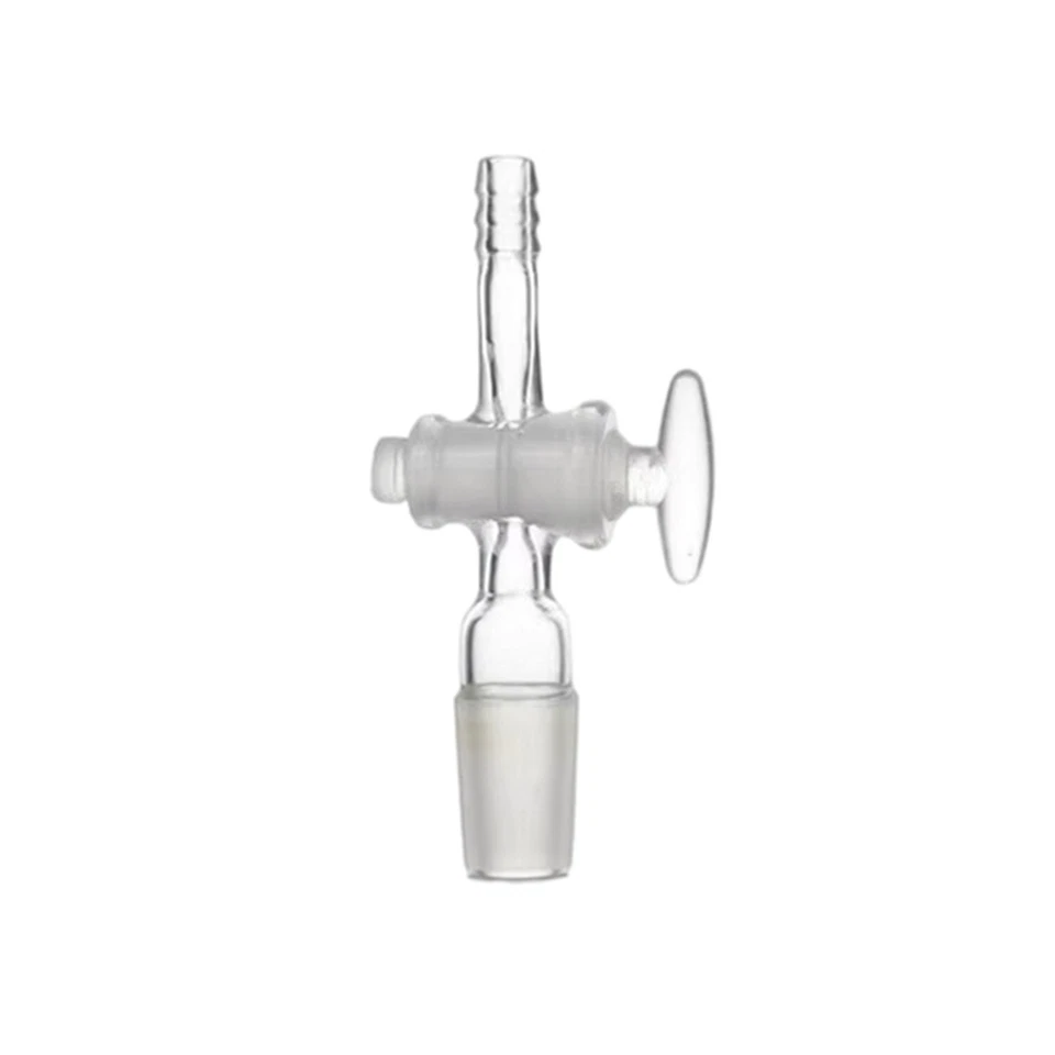 19/26 Glass Stopcock Straight Vaccum Adapter 10mm Hose Connection Two Way - Image 1 of 1