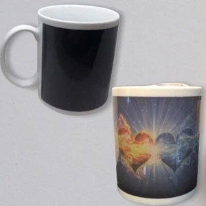 Magic Mug 10oz Color Changing Hearts Heat Sensitive Ceramic Romantic Gift Cup - Picture 1 of 11