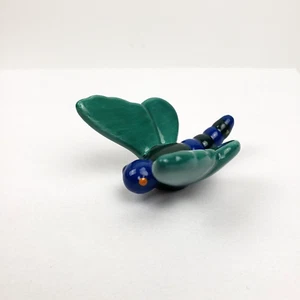 Nora Fleming Mini Retired Blue Green Dragonfly Orange Eyes A206 - Picture 1 of 8
