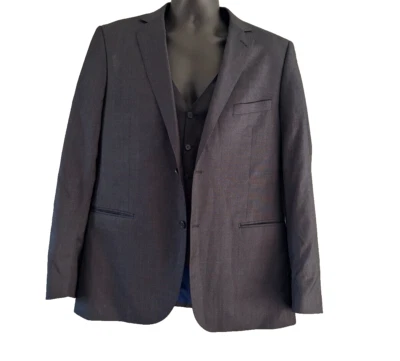 Lavorazione Sartoriale Blazer & Vest Set Mens Size 44 Regular Blue 100% Wool - Image 1 of 4
