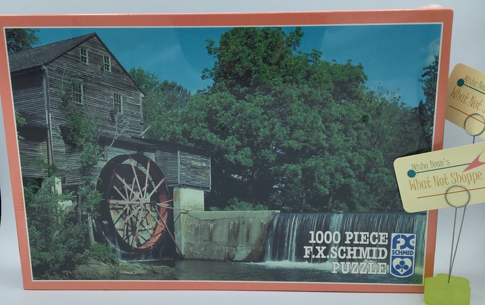 Vintage NEW SEALED F. X. Schmid 1000 pc Jigsaw Puzzle 1994 The Old Mill Tennesse - Image 1 of 1