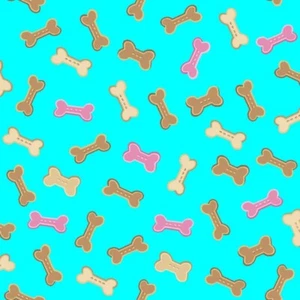 ~ By The Yard, Pampered Paws Dog Bones ~$3.99 Ships ANY Amount Of Fabric - Picture 1 of 2