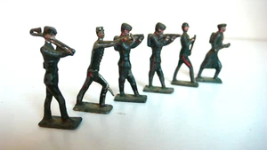 6 SOLDATS ANCIENS CBG-BRITAINS (Ht 37 mm) - PLOMB PEINT ÉTAT DE JEU - Imagen 1 de 5