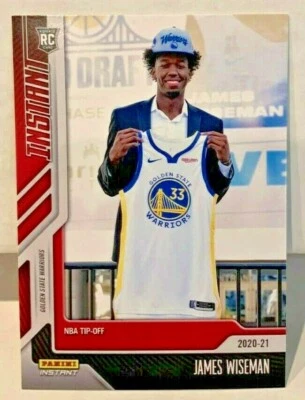 James Wiseman 2020-21 Panini Instant NBA Tip Off RC #2 - WARRIORS - SP /617 - Image 1 of 2