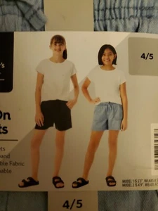 4/5 Member's Mark Girl's 2-Pack Elastic Waistband Pull-On Shorts - Picture 1 of 4