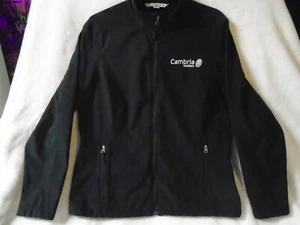 Sport-Tek Port Authority Black Womens Jacket Zip Long Sleeve (Cambria Solutions) - Picture 1 of 12