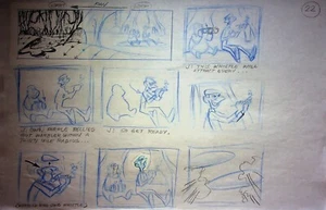 Disney 101 Dalmatiner: The Series 1997 Hand-drawn Animation ProductionStoryboard - Bild 1 von 2