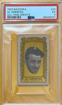 1963 Topps Bazooka - All-Time Greats #22 Al Simmons - Image 1 of 2