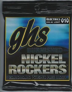 GHS BNR-L Burnished Nickel Rockers electric guitar strings, Light .010-.046 - Picture 1 of 1