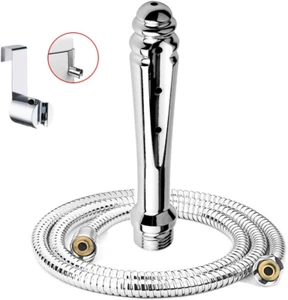 Enema Douche Cleansing Kit w Attachment Bathroom Handheld 59" Shower Hose Bidet - Picture 1 of 11