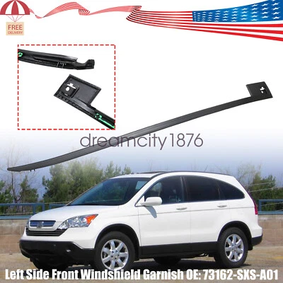 73162-SXS-A01 FITS 2007-11 Honda CR-V Left Side NEW Front Windshield Garnish - Image 1 of 4