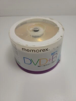 DVD+R 16 X MEMOREX BLANK 4.7GB 120分钟50磁盘MMc — 第 1/4 张图片