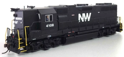 Atlas HO Scale ~ Norfolk & Western EMD GP38 #4114 ~ DC ~ Silver Master ~10004070 - Image 1 of 4