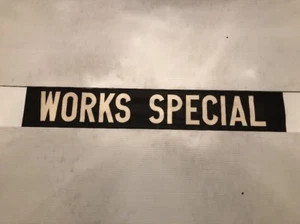 Leeds Vintage Linen Bus Blind 60’s 34”- Works Special - Foto 1 di 3