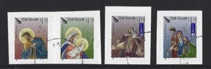 NUEVO ZELAND 2019 SELLOS DE NAVIDAD EX FOLLETO CONJUNTO DE 4 FINOS USADOS - Imagen 1 de 1