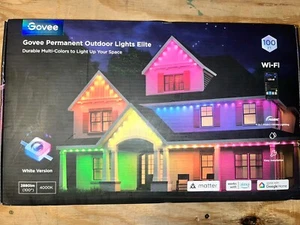 Govee WIFI 2880LM Permanent Outdoor Lights Elite H805A White BRAND NEW 100 Feet - Picture 1 of 6