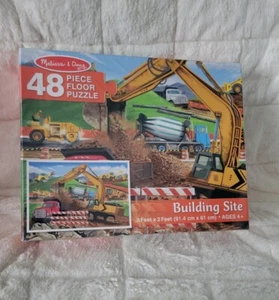 Melissa & Doug Building Site Jumbo Floor Puzzle 48 pcs, 2 x 3 feet long Ages 4+ - Picture 1 of 9
