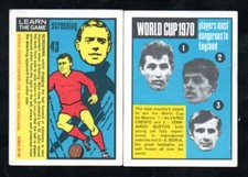 ANGLO BUBBLE gum Football WORLD CUP 1970 LIVERPOOL FC Ian St John # 43