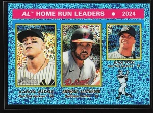 Topps Heritage AL 2025 Home Run Leaders #194 cromo azul claro refractor brillante - Imagen 1 de 2