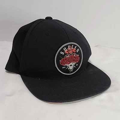 SULLEN ART CO. Flat-Billed SnapBack Baseball Cap Black / Red Roses Hat - Image 1 of 4