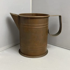 Vintage Hammered Copper Vase Pitcher 5” Tall for Decor Water Coffee Tea - Picture 1 of 13