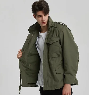 M-65 Field Jacket Olive Drab OD GREEN US Army Vet Navy Seabees Military Veteran - Image 1 of 4