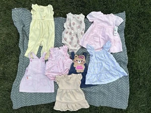 Babykleidung: 8-teiliges Paket Mädchen Herbst/Winter 6 Monate Rock Kleid Leggings Strampler - Bild 1 von 17