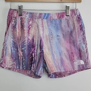 The North Face Girls Print Class V Water Short in Wisteria Purple Medium - Picture 1 of 15