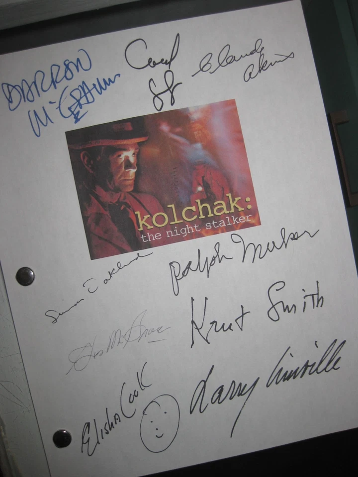 Guión de película para televisión firmado por Kolchak: The Night Stalker x9 Darren McGavin Carol Lynley Foto 1 de 1