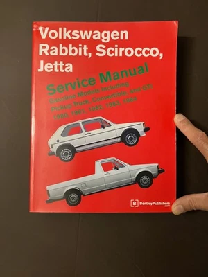 Volkswagen Rabbit Scirocco Jetta Dealer Service Shop Repair Manual 1980 - 84 - Image 1 of 4