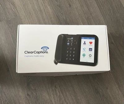 New OB Clear Captions Telephone Hearing Impaired Amplified Captioning Phone - Image 1 of 4