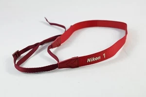 Bandoulière cou pour appareil photo reflex numérique rouge mince Nikon 1 #G226 - Photo 1 sur 6