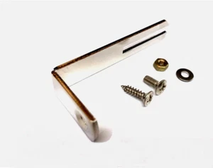 (2 PACK) Nickel Finish Pickguard Bracket Kit for Gibson Les Paul® LPB-N - Picture 1 of 2