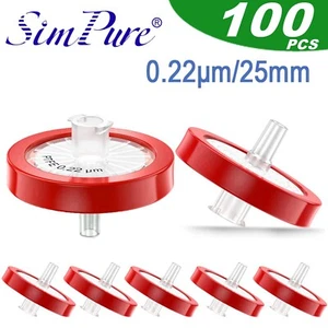 30/50/100 Stck. Labor PTFE Membran Spritzenfilter, 0,22 μm Porengröße25 mm hydrophob - Bild 1 von 18