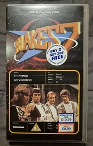 BLAKE'S 7 HOSTAGE / COUNTDOWN VHS VIDEO Blakes Seven BBC 20th Anniversary issue - Picture 1 of 4