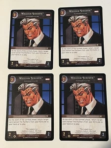 VS System William Stryker, Fundamentalist X4 Marvel Evolution TCG - Picture 1 of 2