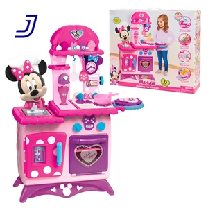 Kids Kitchen Play Set Pretend Cooking Toys Minnie Mouse Toddler Gift Pink USA - Picture 1 of 12