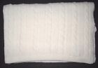 Little Me White Chenille Cable Knit Baby Blanket Cream Ivory 31x42" Soft